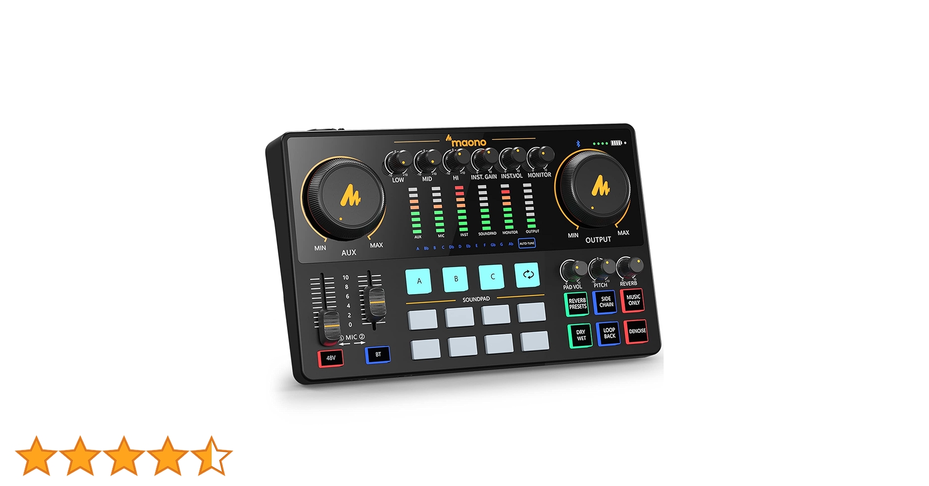 MAONO Audio Interface, MaonoCaster 10-Channel Podcast mixer